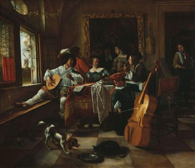 Jan Steen The Family Concert (1666) by Jan Steen